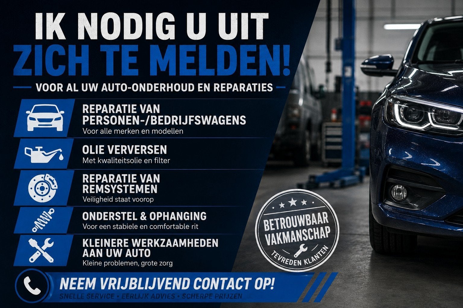Personenauto-/bestelwagendiensten