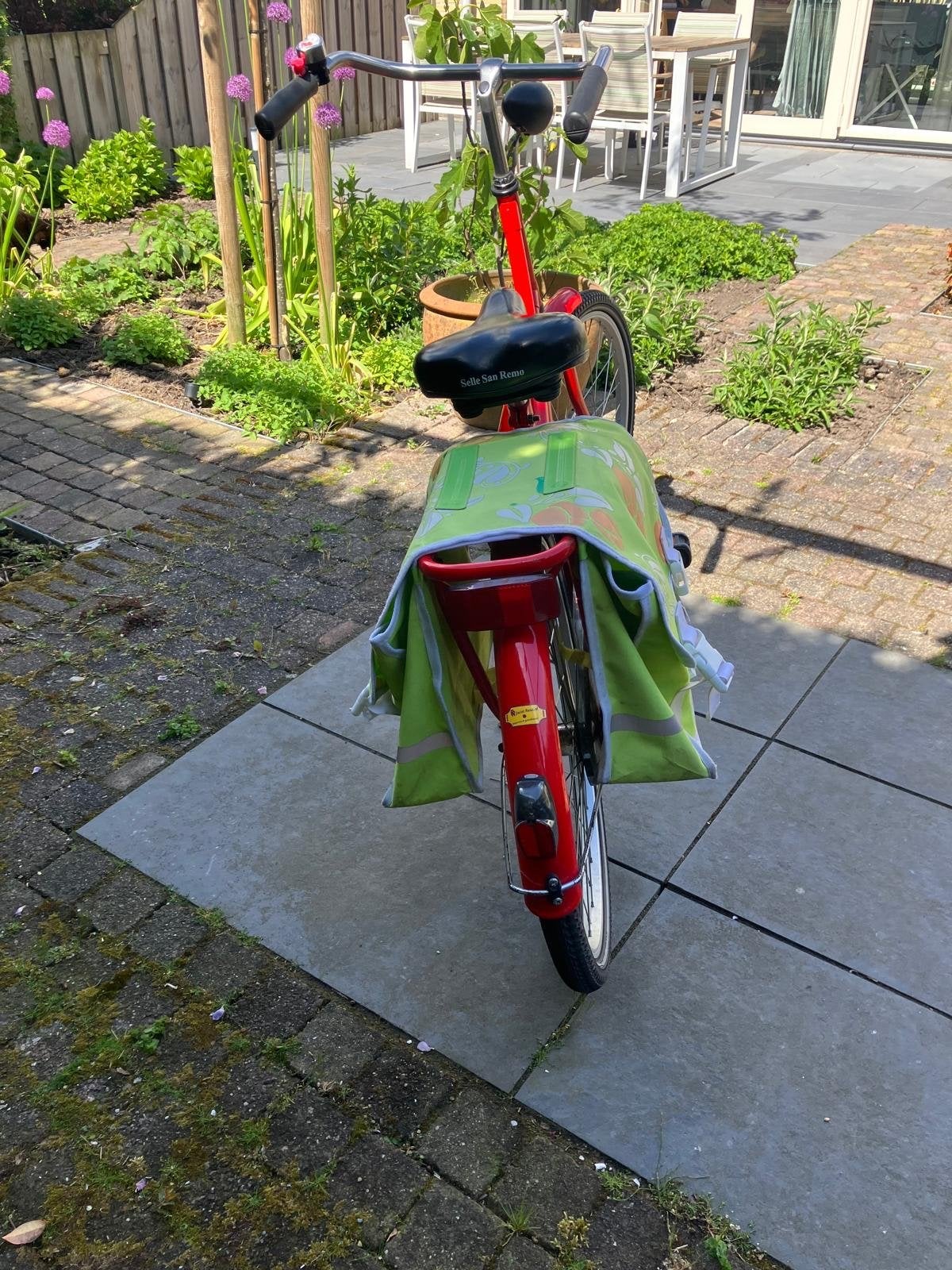 Sparta kinderfiets 24 inch met fietstassen, Ophalen, Gebruikt, 24 inch, Handrem