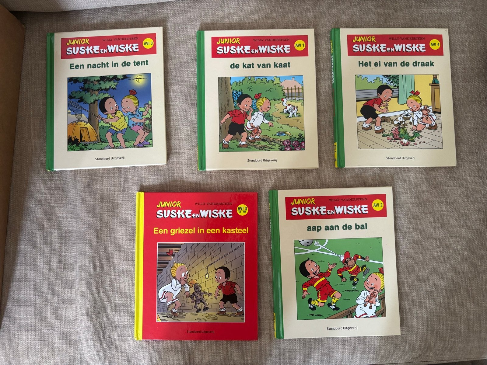 Junior Suske en Wiske - 5 stripboeken, Meerdere stripboeken, Ophalen of Verzenden, Zo goed als nieuw
