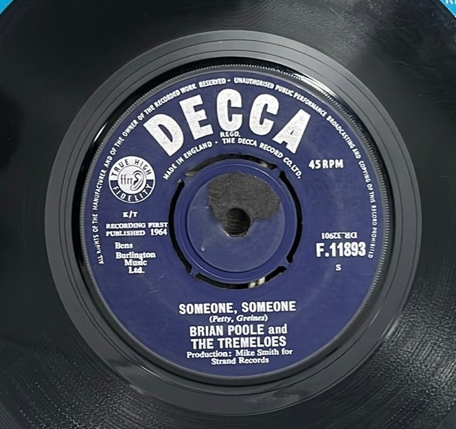 Brian Poole & the Tremeloes - Someone, someone 7” UK 1964, Ophalen of Verzenden, Gebruikt