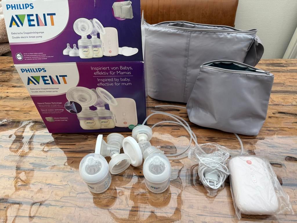 Elektrische dubbele borstkolf, Kinderen en Baby's, Babyvoeding en Toebehoren, Ophalen of Verzenden, Zo goed als nieuw, Borstkolf