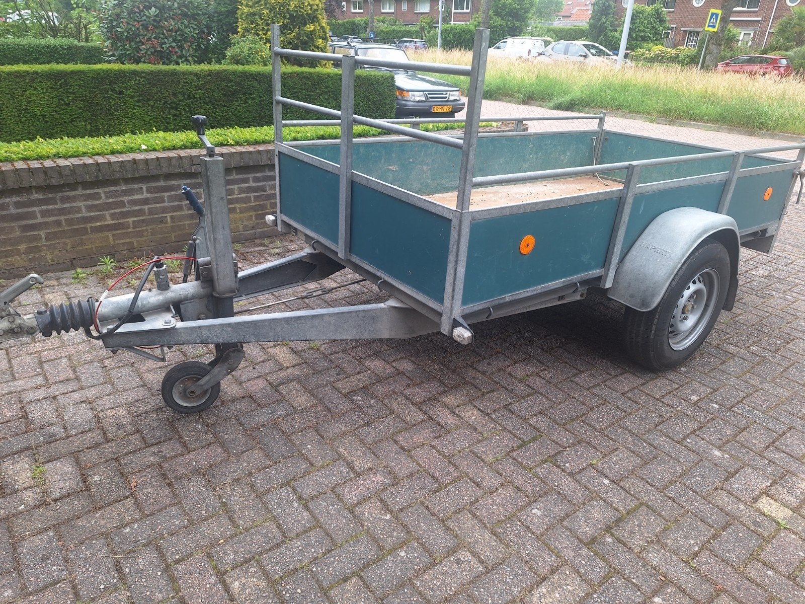 HAPERT Enkelasser geremd. 1350 kg as, Auto diversen, Aanhangers en Bagagewagens, Ophalen