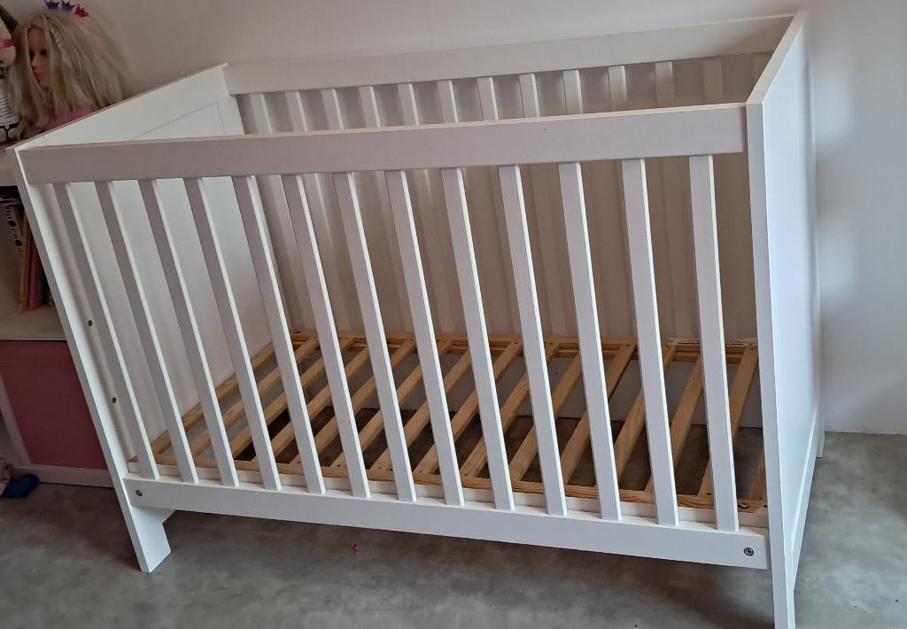 Ledikant Europe Baby Vittoria wit 120x60, Ophalen, Zo goed als nieuw, Minder dan 140 cm, Matras