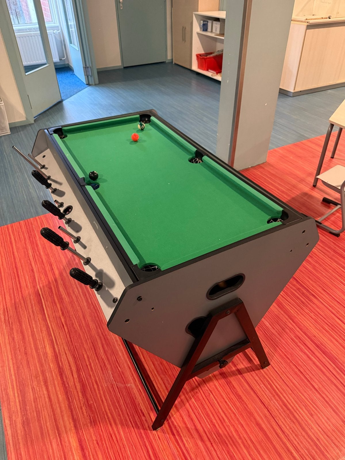 GRATIS AFHALEN 3 in1 Multi-game: Biljart, Voetbal, Airhockey, Een of twee spelers, Ophalen of Verzenden, Gebruikt