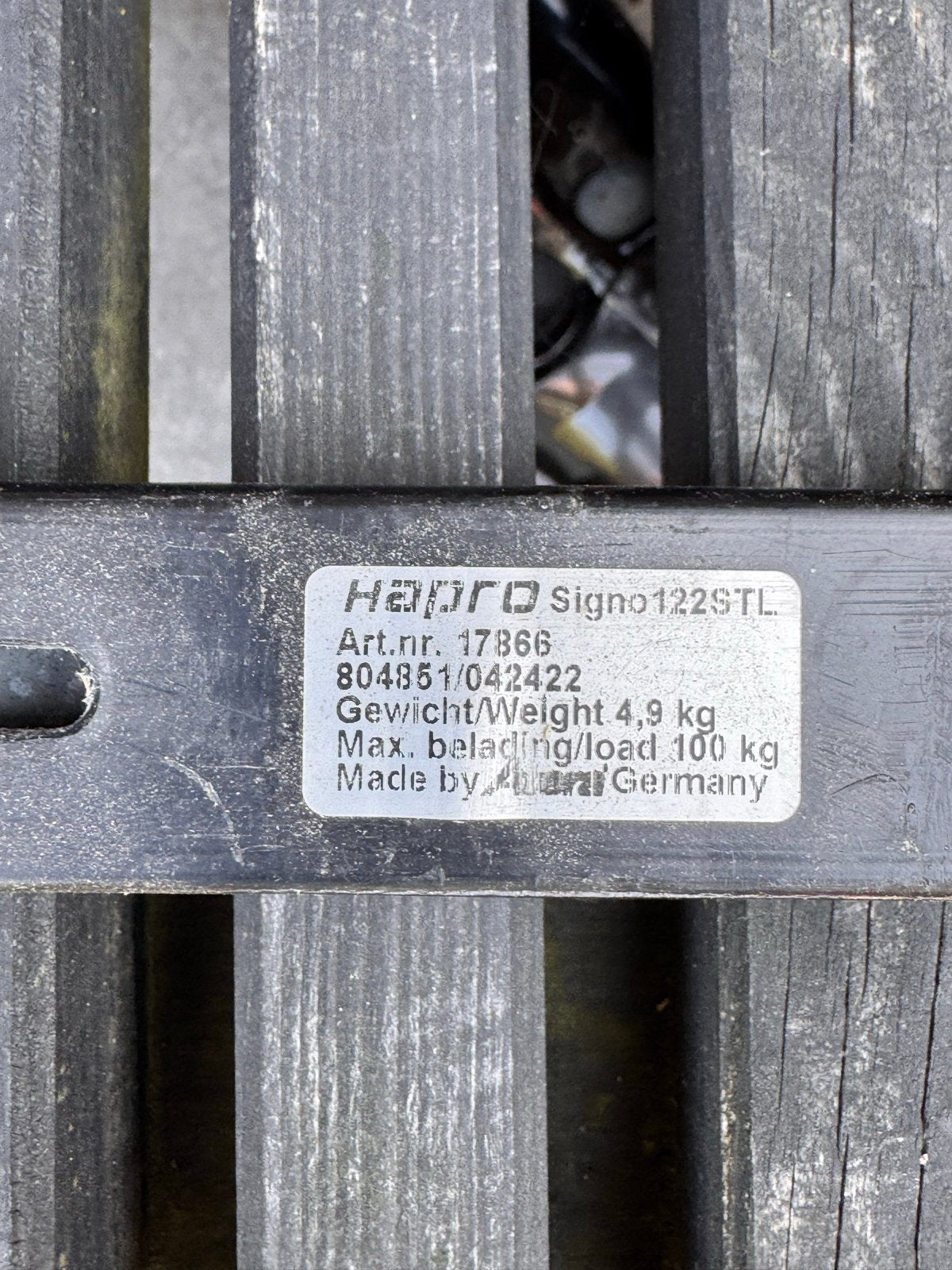 Hapro Signo 122STL Dakdragers - Max. belasting 100 kg, Auto diversen, Dakdragers, Ophalen of Verzenden, Gebruikt