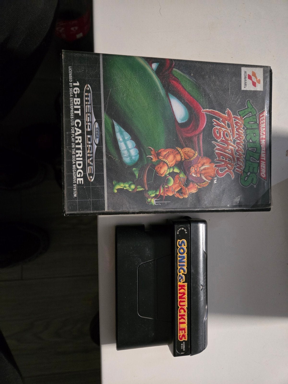 Sonic & Knuckles en TMNT Tournament Fighters Sega Mega Drive, Gebruikt, 2 spelers, Ophalen of Verzenden, Platform
