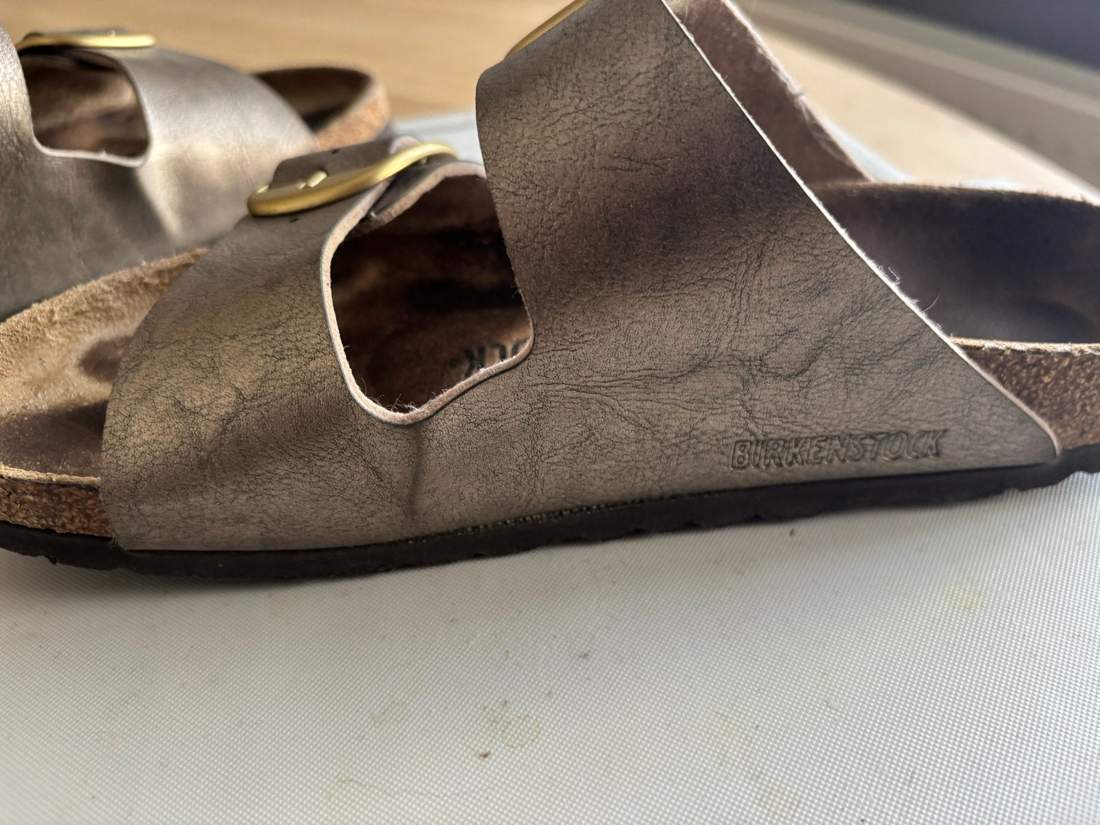 Birkenstock Arizona sandalen maat 38, Ophalen of Verzenden, Gedragen, Overige kleuren, Sandalen of Muiltjes