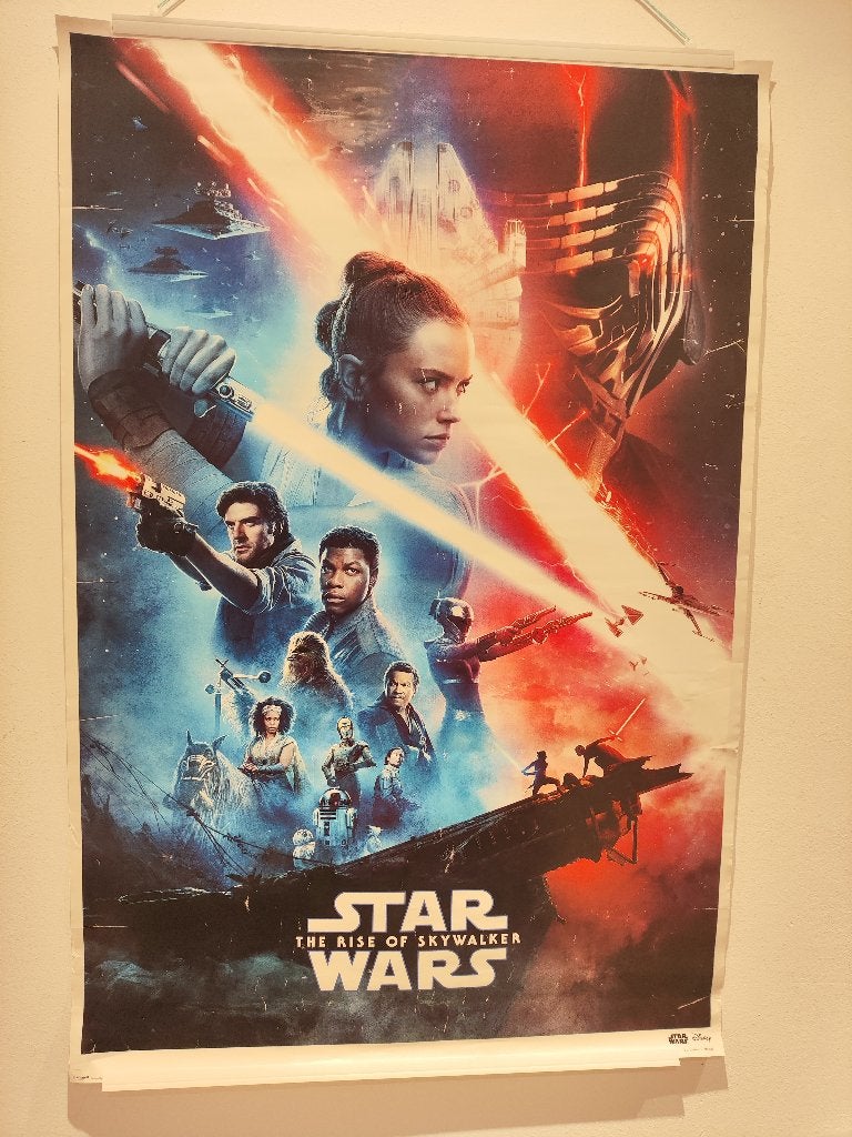 Poster Star Wars The Rise Of Skywalker groot formaat, Ophalen, Gebruikt, Boek of Poster