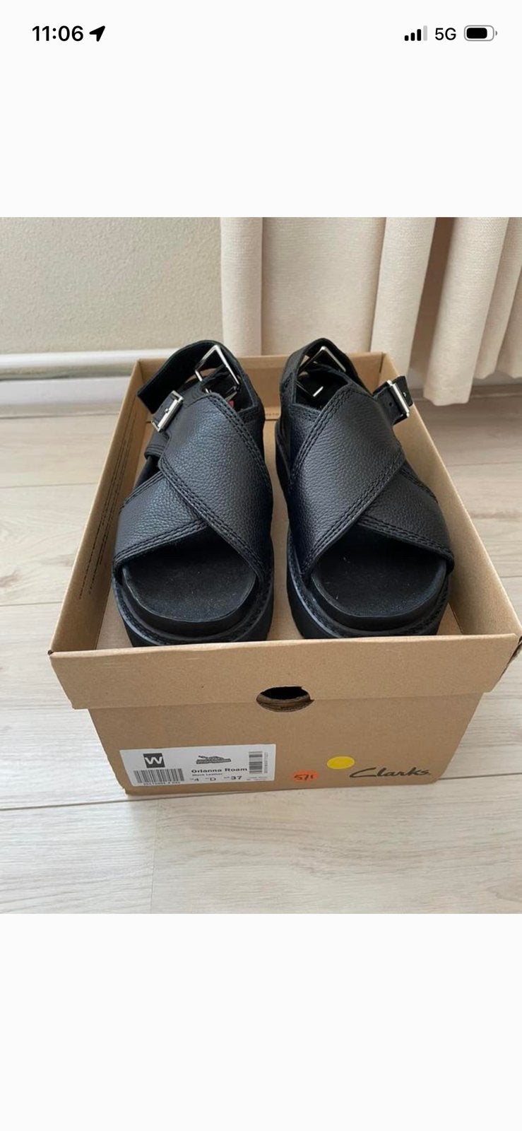 Sandalen Clarks NIEUW DAMES, Zwart, Nieuw, Sandalen of Muiltjes, Ophalen of Verzenden