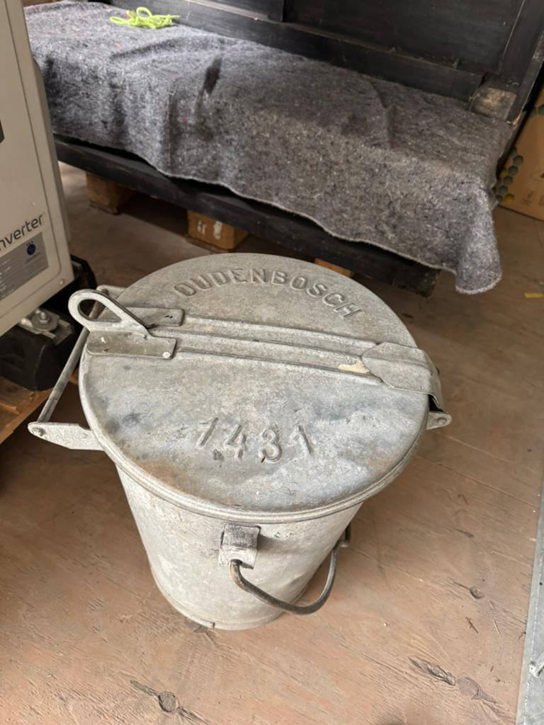 Zinken vuilnis bakken, Huis en Inrichting, Ophalen of Verzenden, Zo goed als nieuw, Kunststof