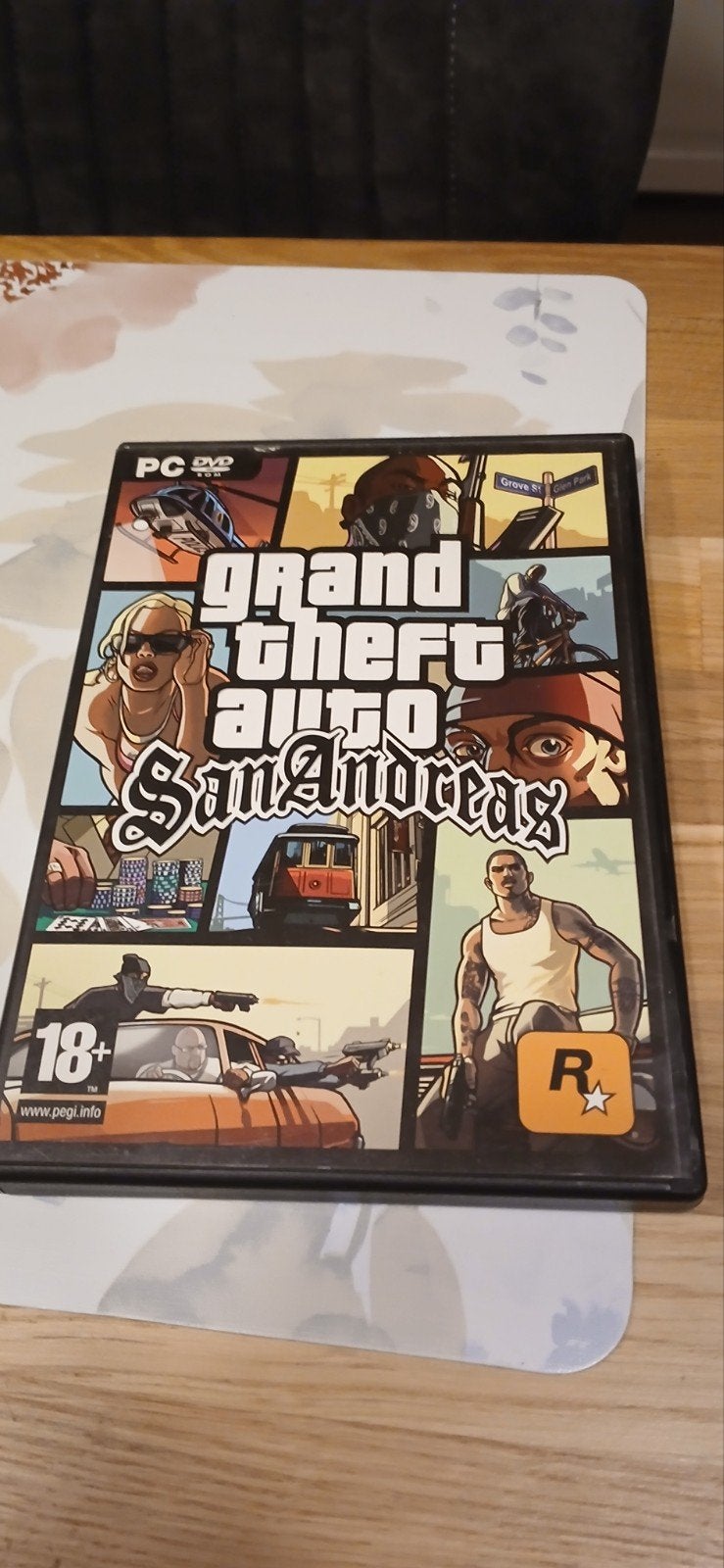 Grand Theft Auto San Andreas PC DVD-ROM, Ophalen of Verzenden, Gebruikt, Avontuur en Actie, Vanaf 18 jaar