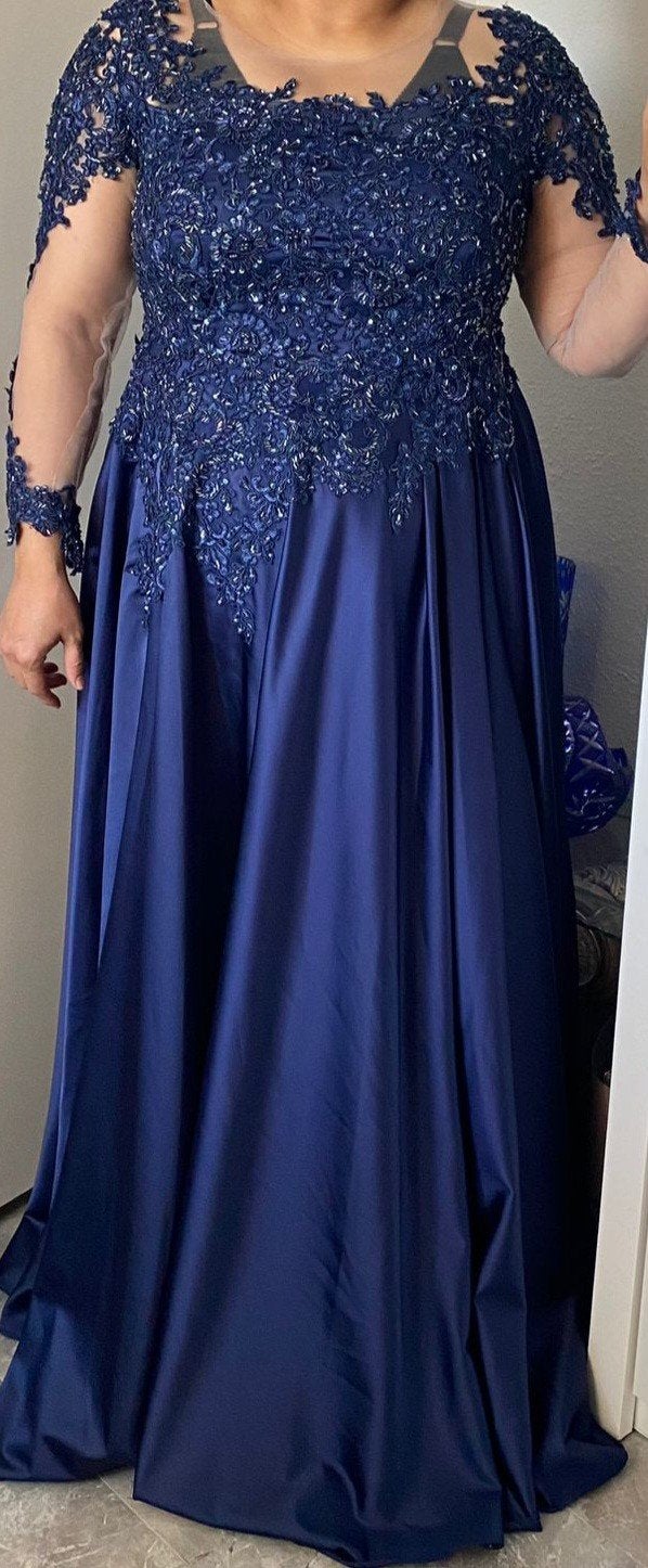 luxe gala jurk maat 48-50, Kleding | Dames, Galajurk, Blauw, Maat 46/48 (XL) of groter, Ophalen of Verzenden
