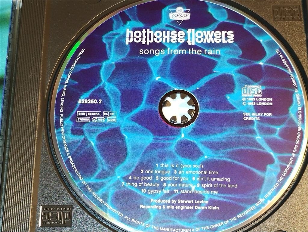 Hothouse Flowers - Songs from The Rain, Cd's en Dvd's, Ophalen of Verzenden, Zo goed als nieuw