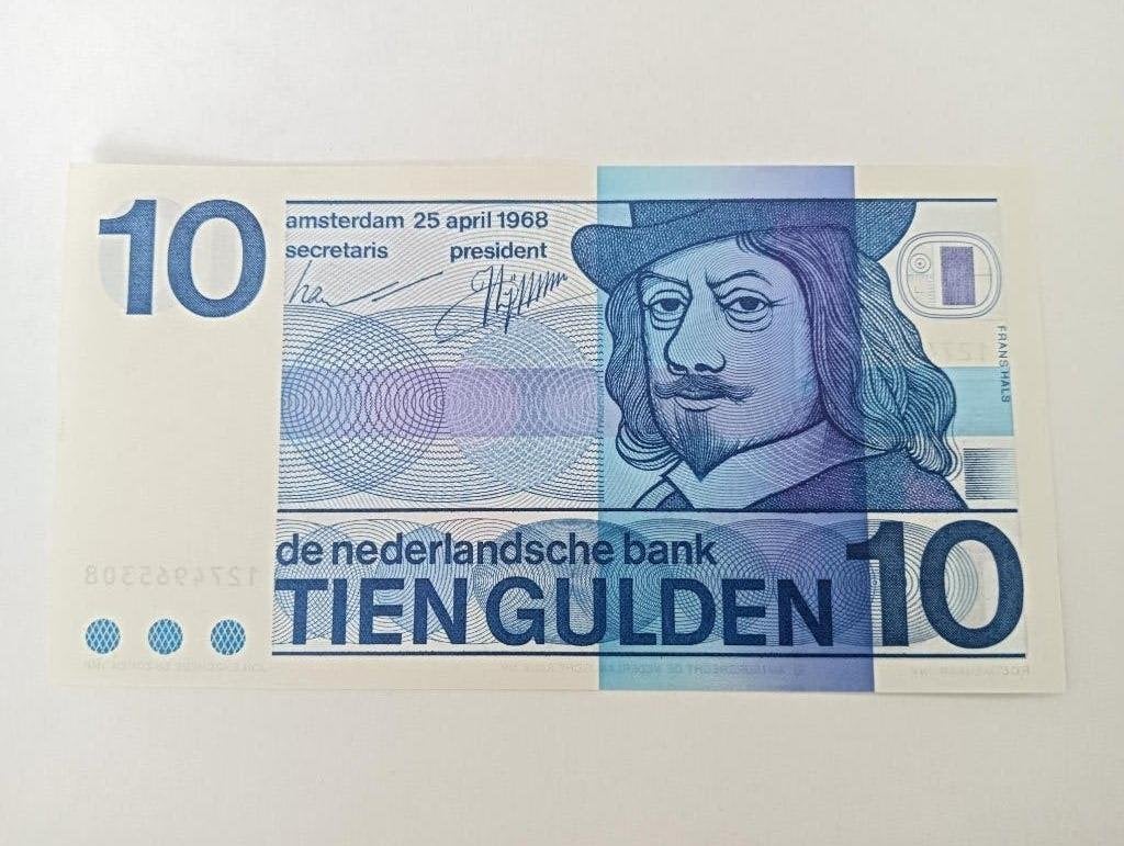 UNC Biljet 10 Gulden 1968 Frans Hals, Postzegels en Munten, Bankbiljetten | Nederland, Ophalen of Verzenden, 10 gulden, Los biljet