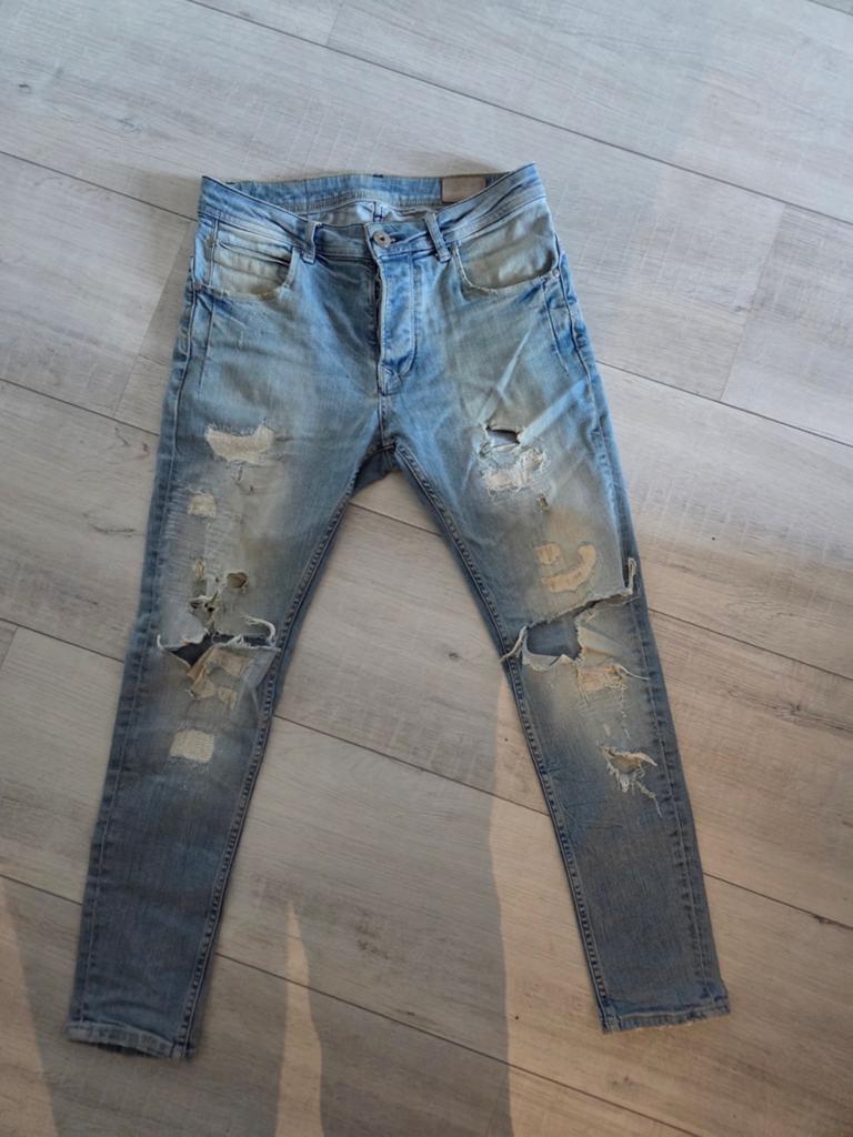 Spijkerbroek, Rev, maat 27!, Blauw, Overige jeansmaten, Rev, Ophalen of Verzenden