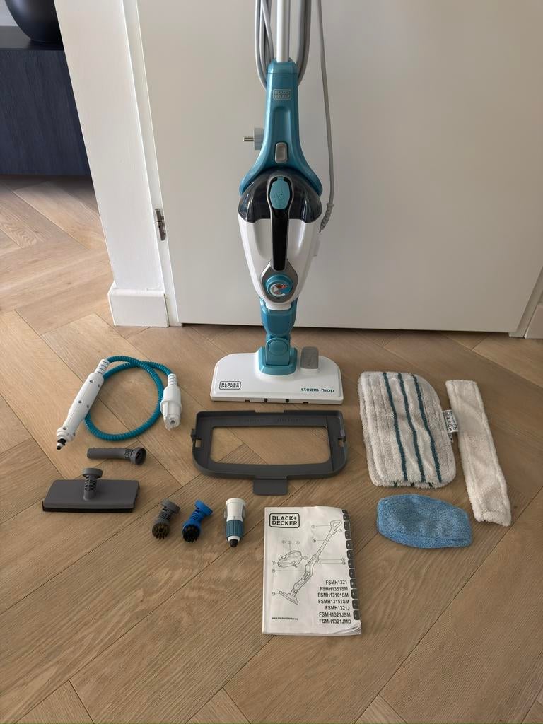 Black & Decker 7 in 1 Steam Mop, Ophalen, Zo goed als nieuw, Stoomreiniger