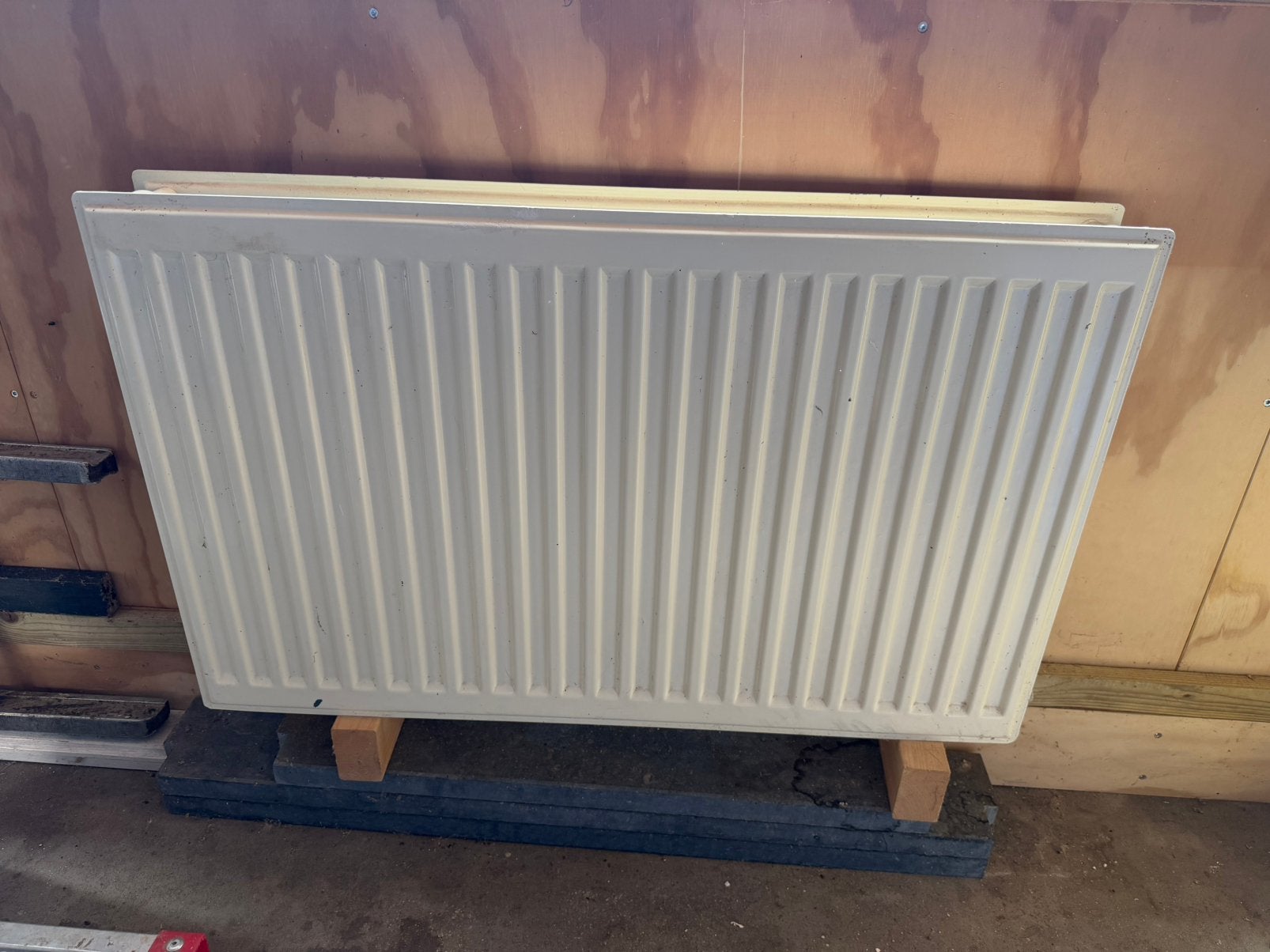 Witte Radiator aangeboden, Ophalen, 30 tot 80 cm, Gebruikt, Radiator