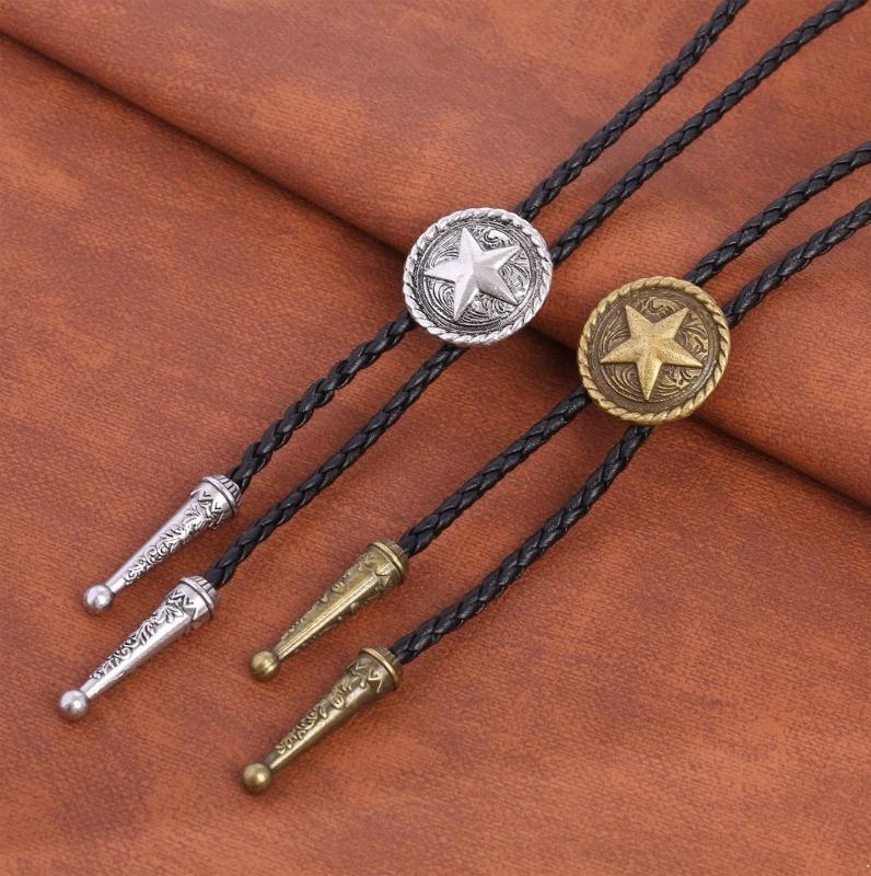 Western bolo stropdas ster / cowboy tie heren mannen amerika, Kleding | Heren, Stropdassen, Verzenden, Nieuw