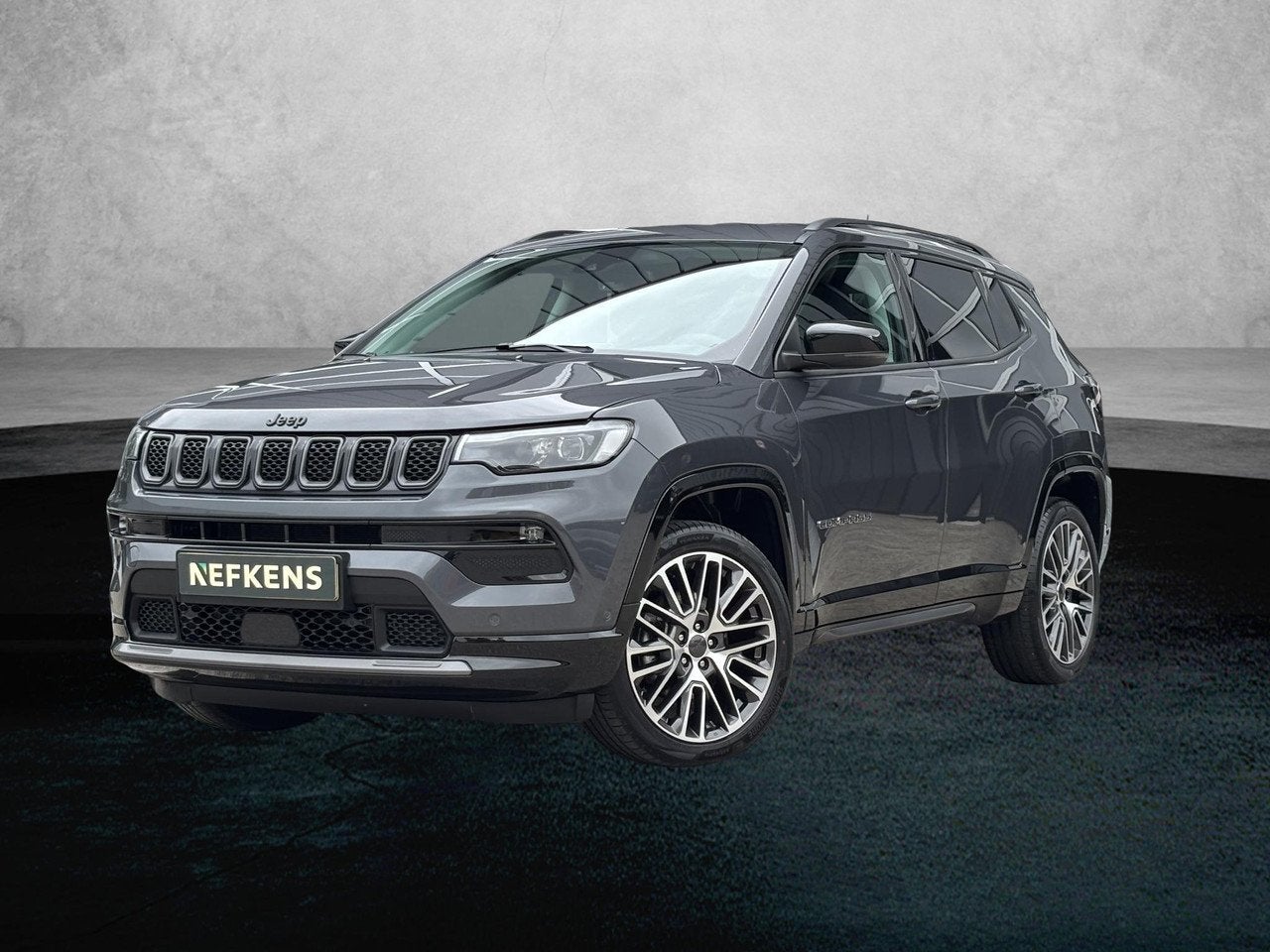 Jeep Compass 1.5T e-Hybrid 130pk Summit | Lederen bekleding, Auto's, Jeep, Automaat, Gebruikt, 4 cilinders, Bedrijf