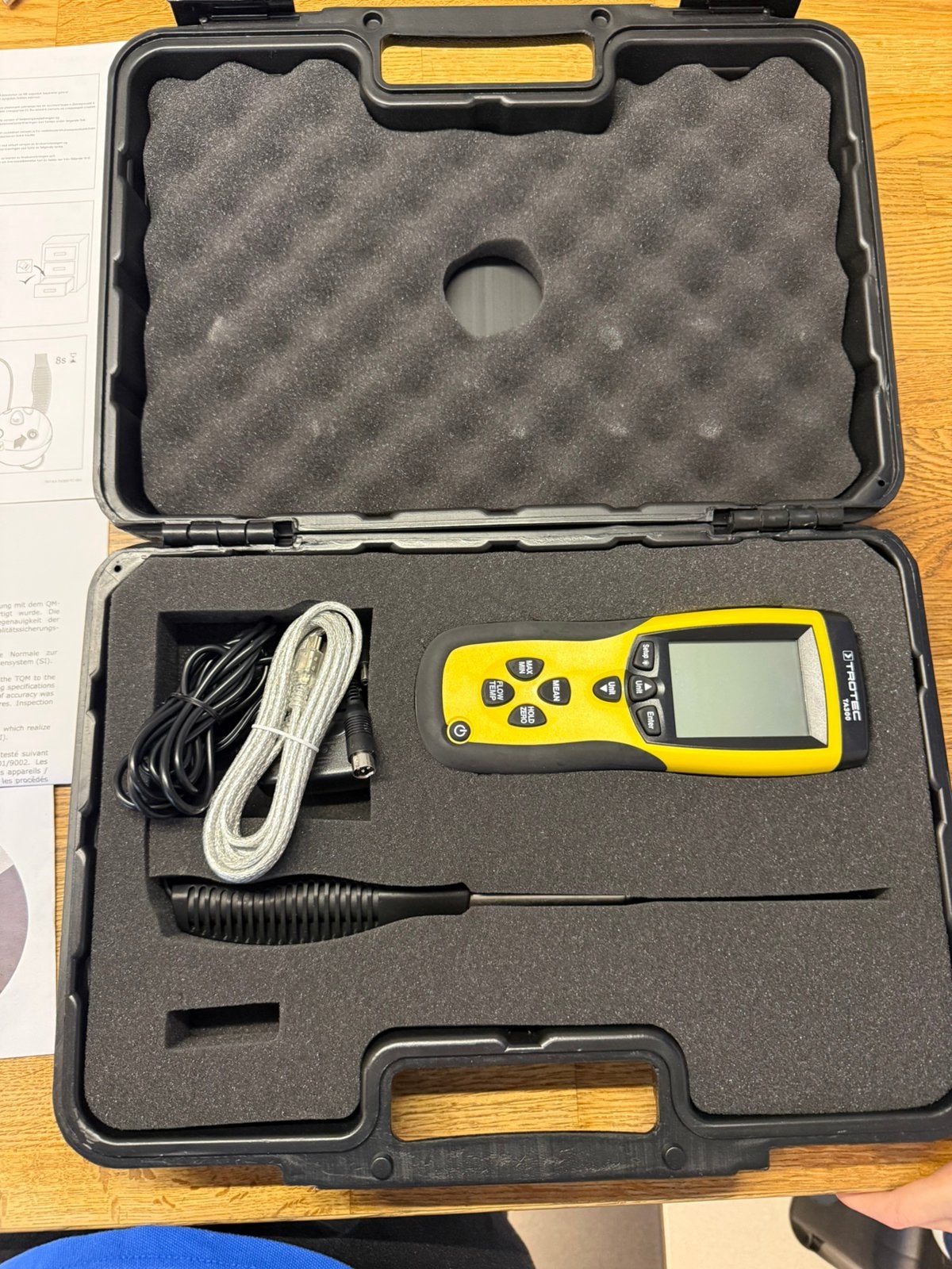 Anemometer TA300 rechte sonde incl. kalibratiecertificaat, Ophalen of Verzenden, Zo goed als nieuw
