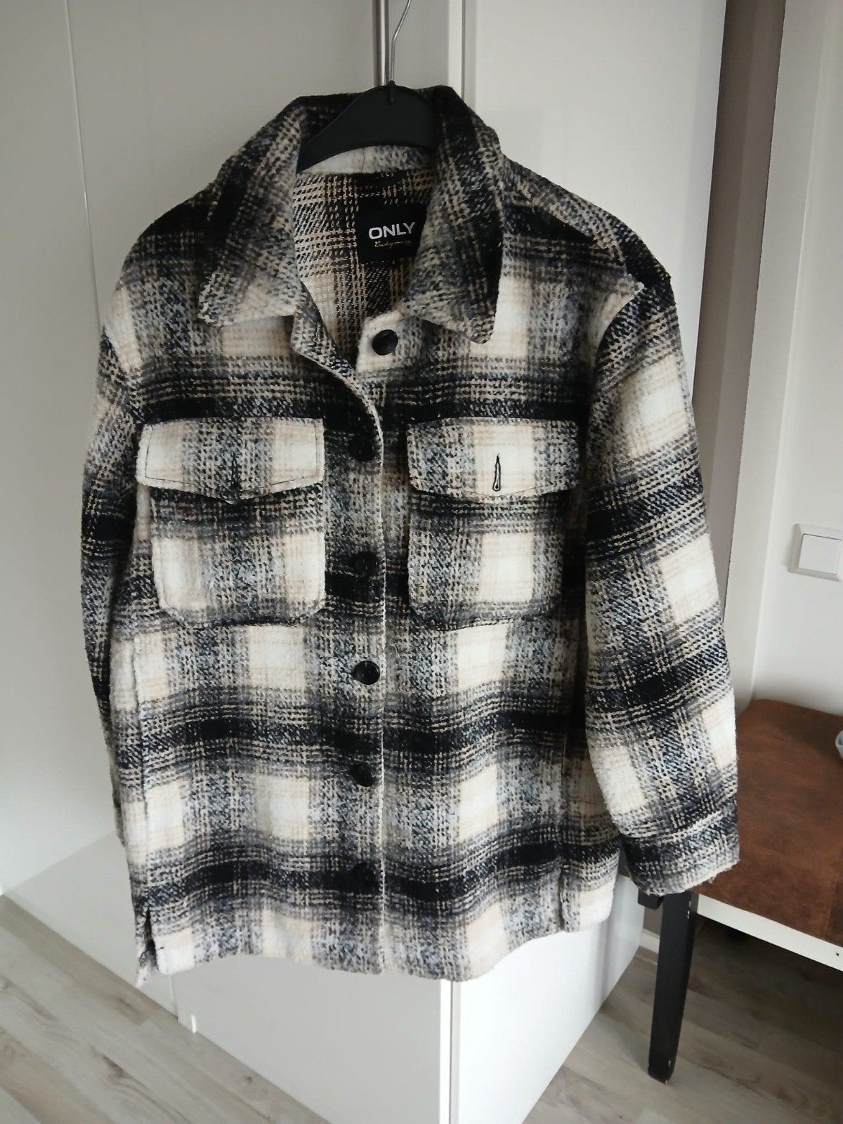 ONLY geruite shacket maat S, Zwart, Ophalen of Verzenden, Maat 36 (S), ONLY