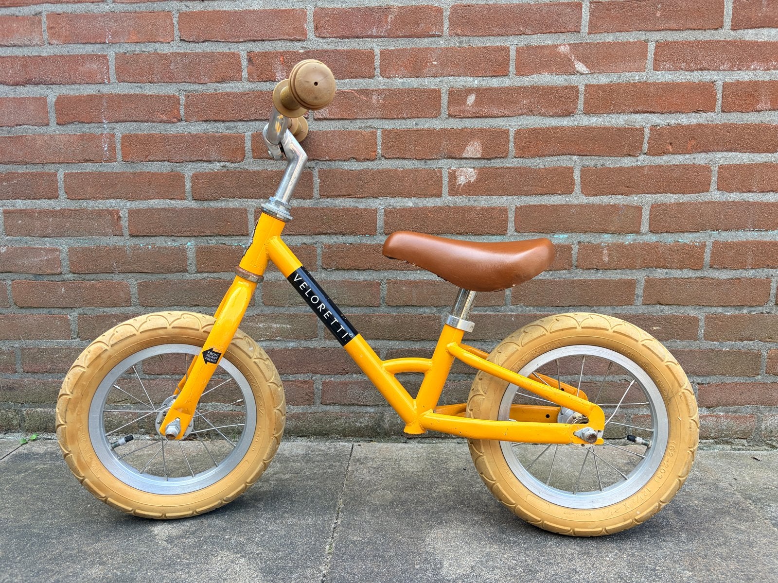 Veloretti loopfiets geel - Perfect voor de eerste avonturen!, Ophalen, Gebruikt, Loopfiets