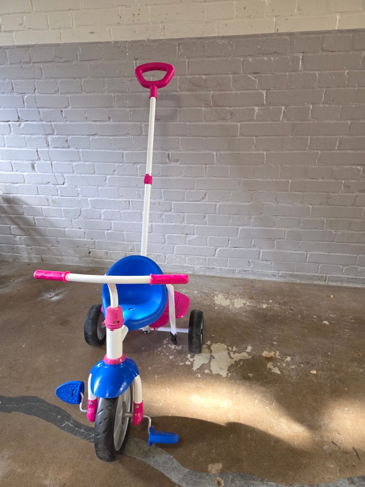 Smartrike driewieler met duwstang - roze/blauw, Ophalen, Gebruikt, Overige typen
