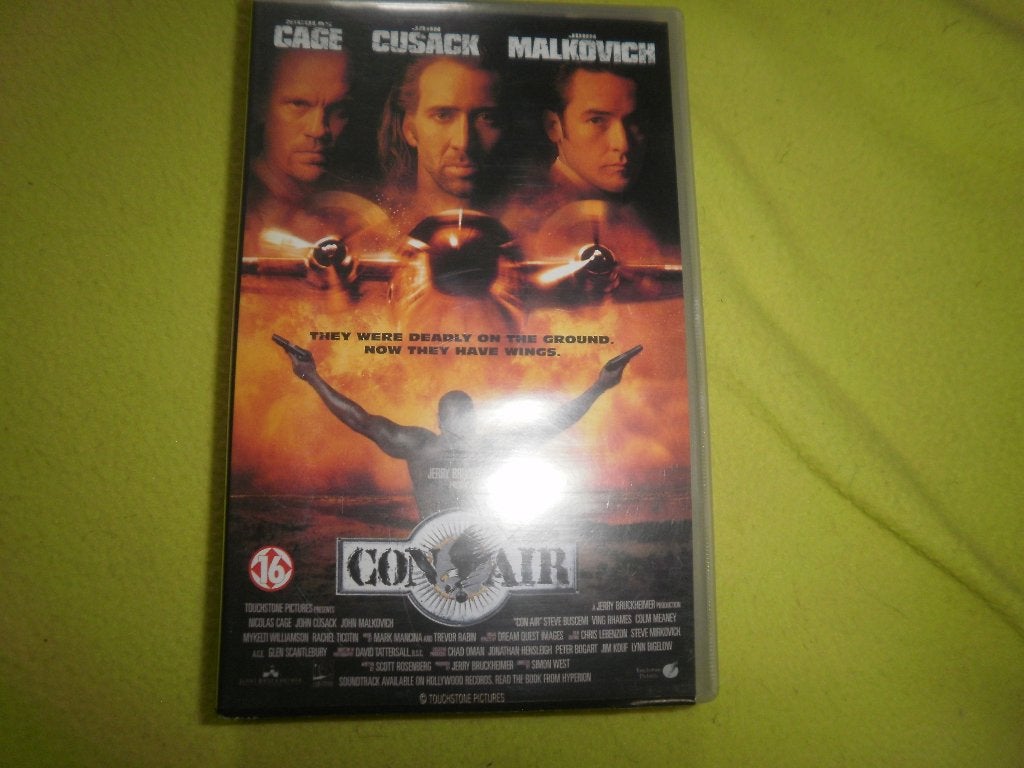 CON AIR! Aktie met Nicolas Cage e.v.a Op VIDEO!, Vanaf 16 jaar, Verzenden, Zo goed als nieuw, Actie en Avontuur