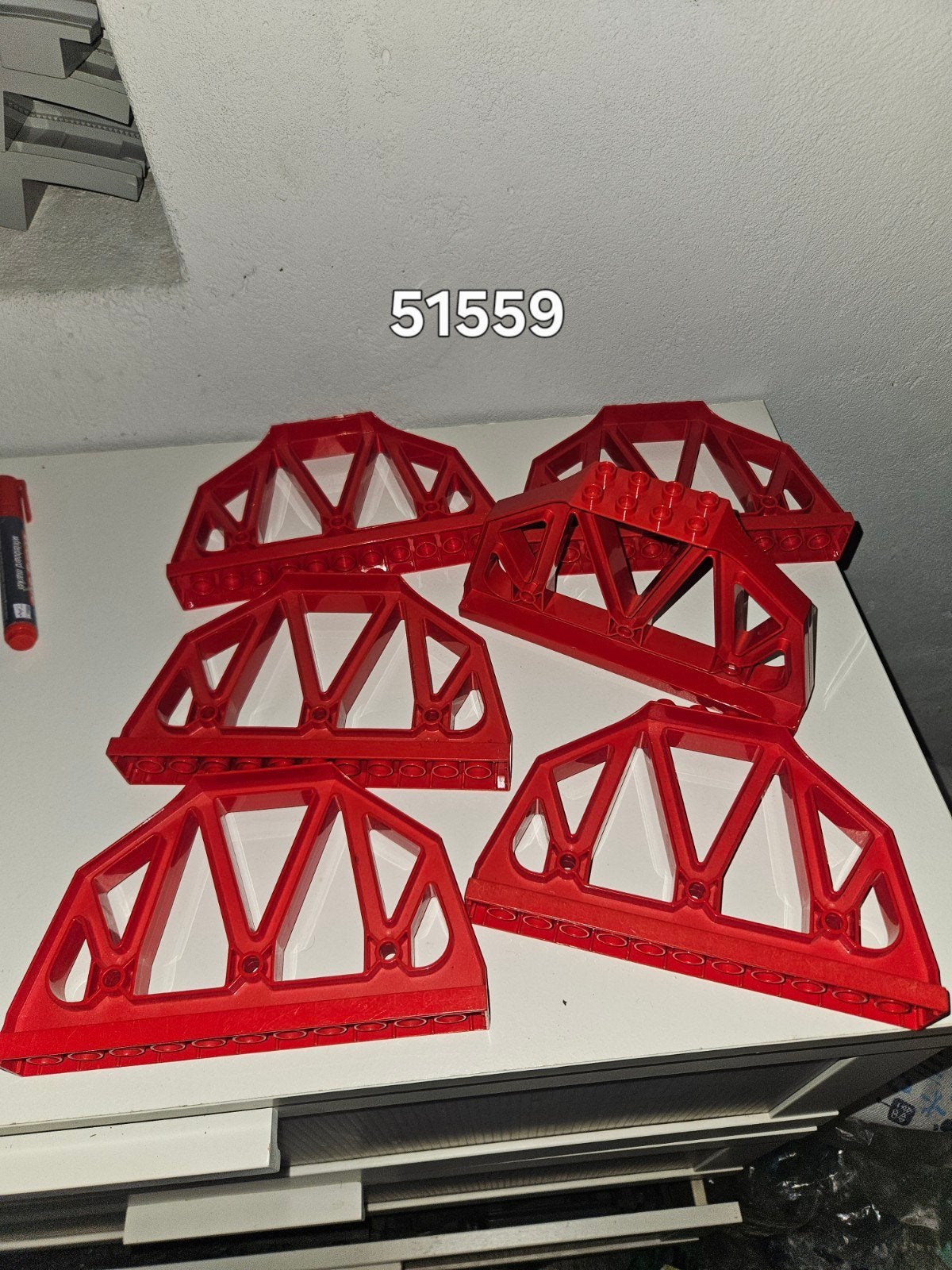 Duplo 51559 onderdelen voor trein rails brug, Ophalen of Verzenden, Duplo