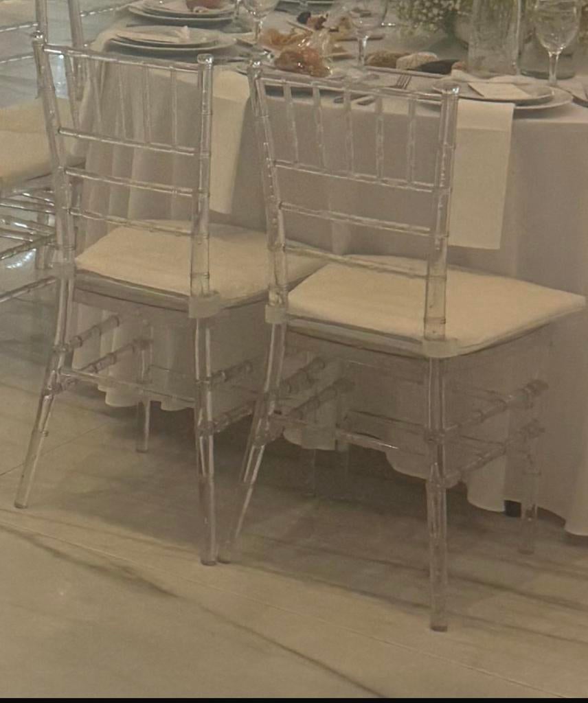 100 Chiavari stoelen inclusief kussens - Sterke modellen, Ophalen of Verzenden, Gebruikt, Overige