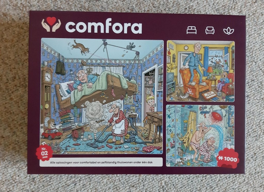 puzzel 1000 stukjes Comfora, Ophalen, 500 t/m 1500 stukjes, Zo goed als nieuw