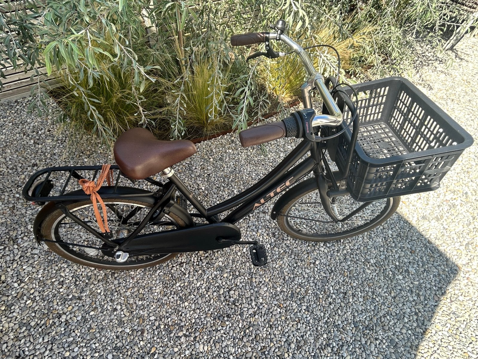 Altec Dutch 24 inch Transportfiets – Mat Zwart, Ophalen, Terugtraprem, 24 inch, Versnellingen