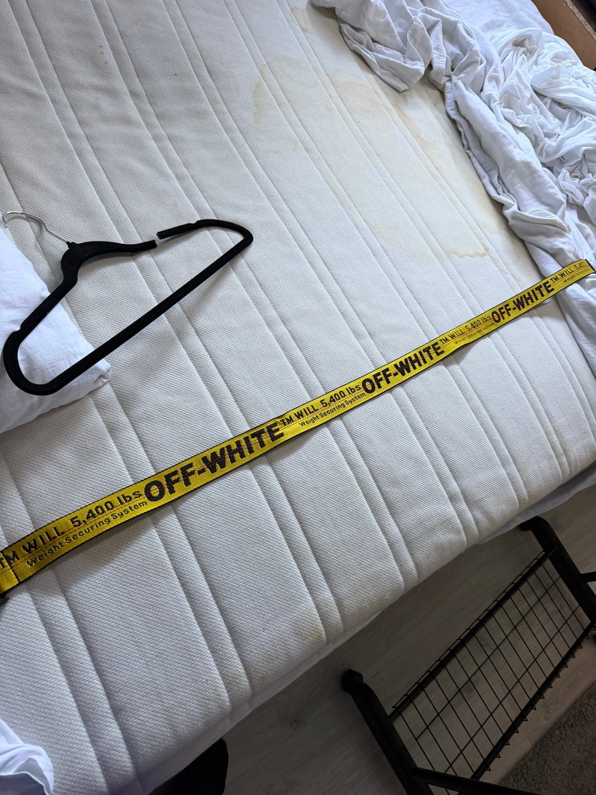 Off-White Gele Industriële Riem - Zo goed als nieuw, Overige kleuren, Heupriem, Ophalen of Verzenden, Zo goed als nieuw