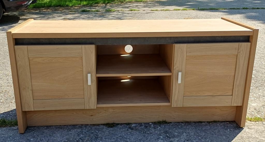 Televisiekastje, licht eiken, Huis en Inrichting, Kasten | Televisiemeubels, Zo goed als nieuw, Minder dan 100 cm, 25 tot 50 cm