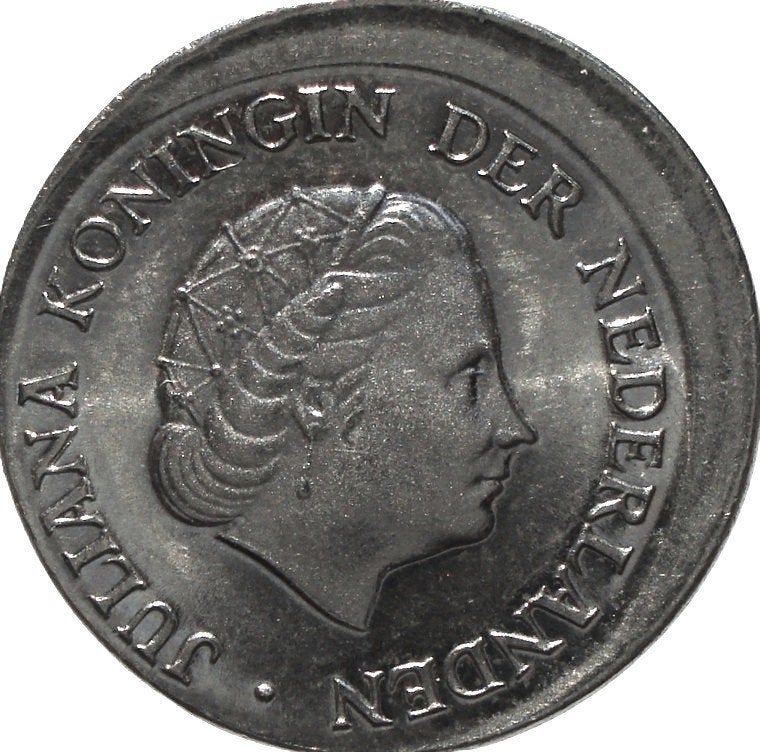 Nederland 25 cent 1980 (misslag, zeldzaam), Ophalen of Verzenden, Koningin Juliana, 25 cent, Losse munt