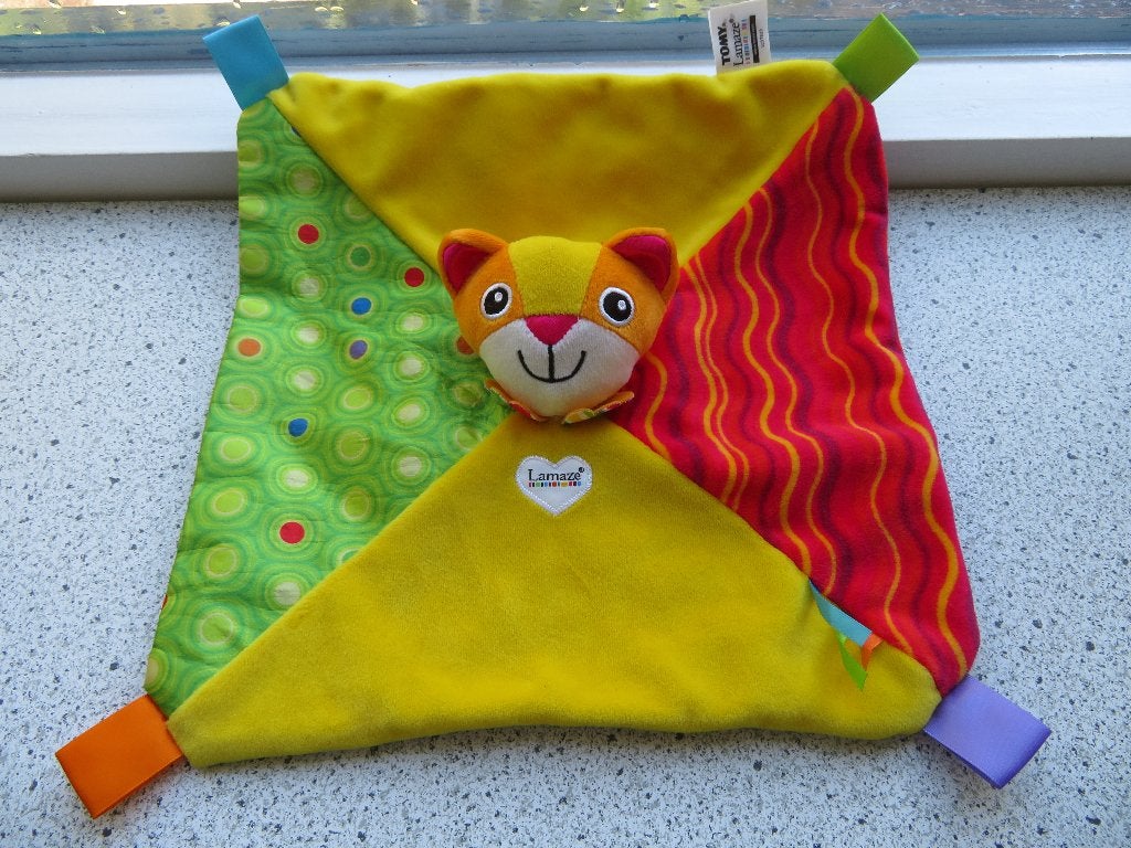 Knuffeldoek poes poesje merk Lamaze Tomy vrolijk gekleurd, Kinderen en Baby's, Speelgoed | Knuffels en Pluche, Ophalen of Verzenden
