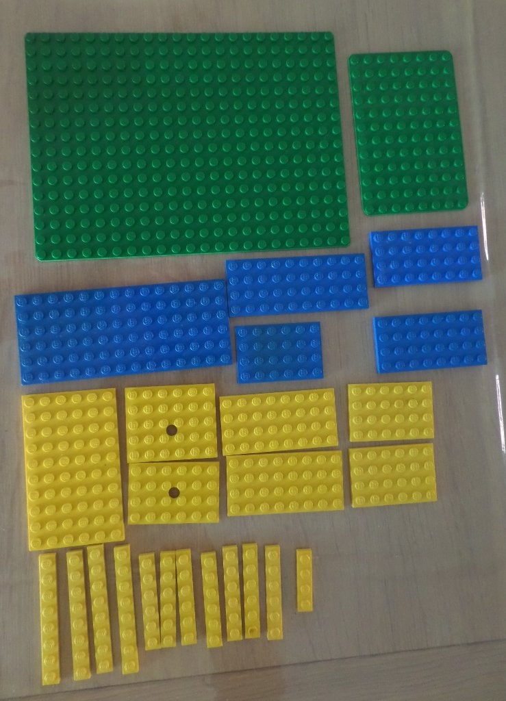 Lego plates gekleurd platte stenen, Ophalen of Verzenden, Zo goed als nieuw, Losse stenen, Lego