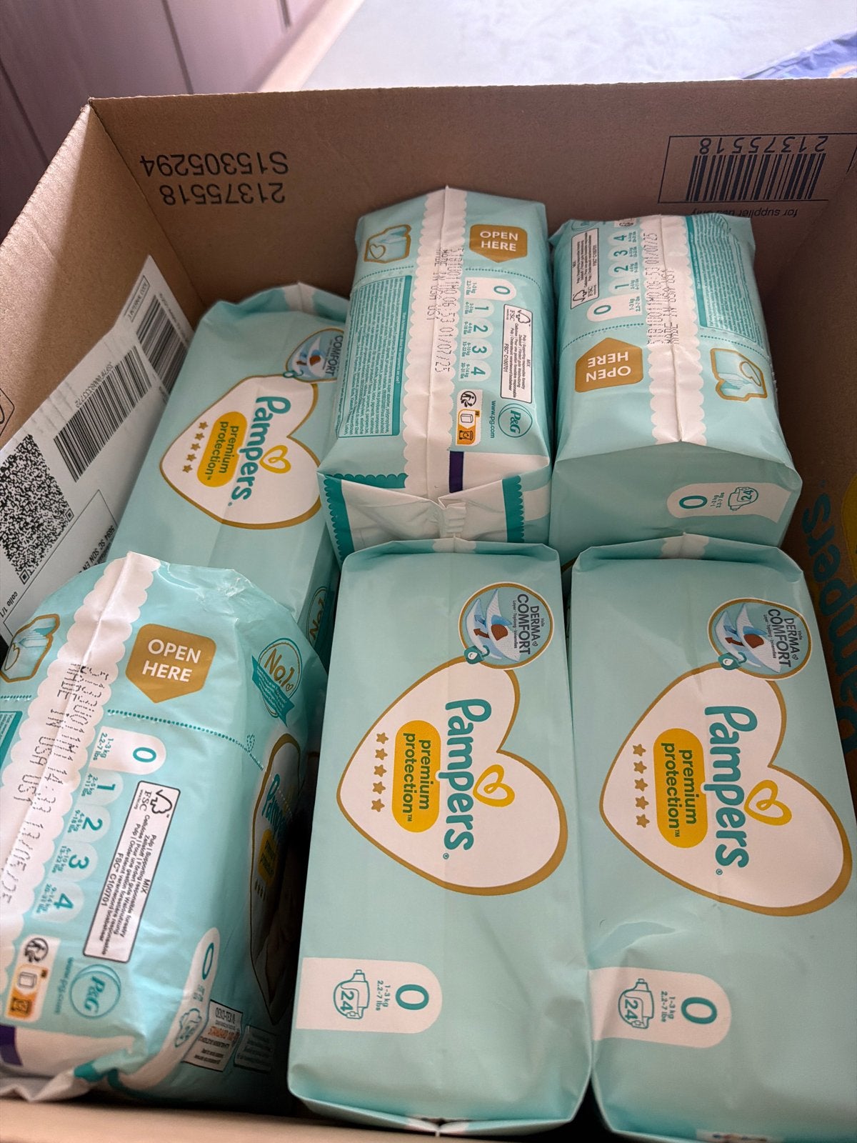 Pampers Premium Protection Maat 0 - Nieuw in doos, Ophalen, Nieuw