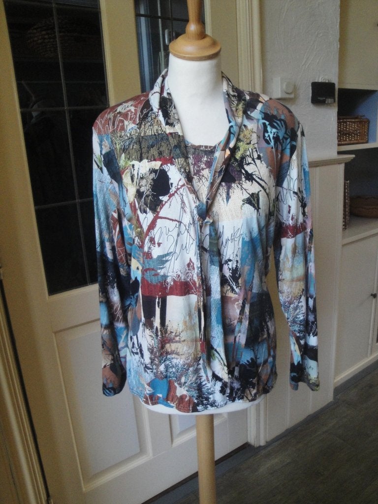 Top van COMBI maat 48, Meerkleurig, Maat 46/48 (XL) of groter, Ophalen of Verzenden, Zo goed als nieuw