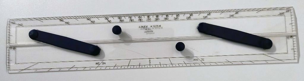 Paralel liniaal, Ophalen of Verzenden, Gebruikt, Overige typen, Minder dan 15 m²