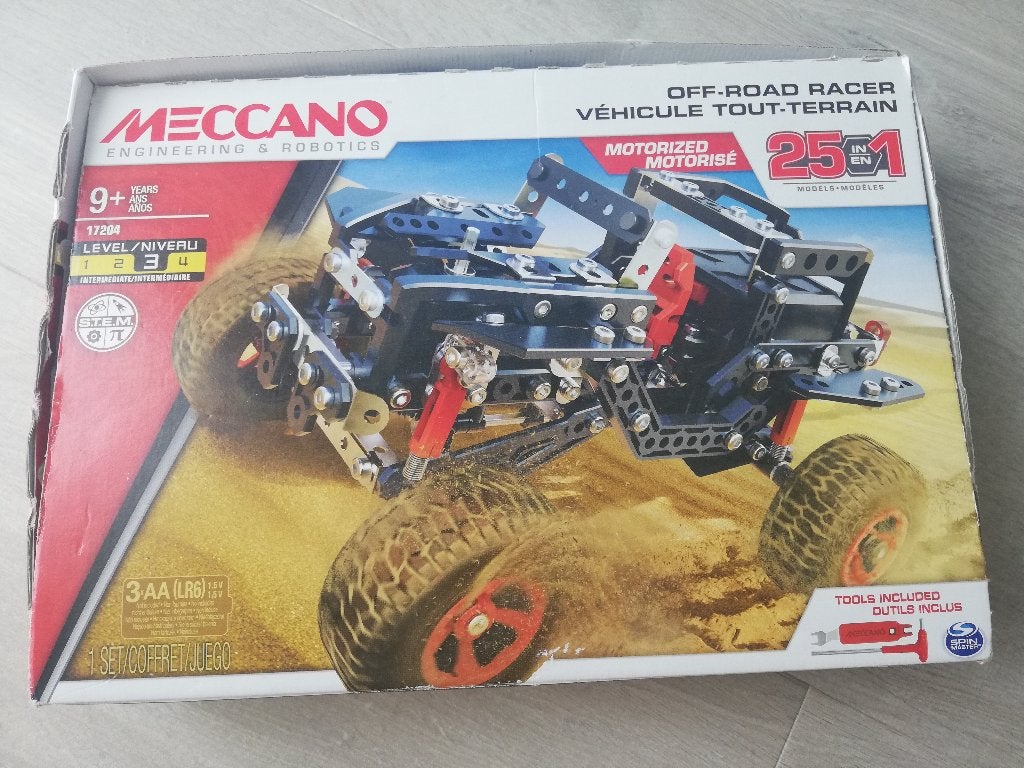 Meccano set, 25 voertuigen, niveau 3, vanaf 9 jaar, Ophalen of Verzenden, Gebruikt, Bouwen
