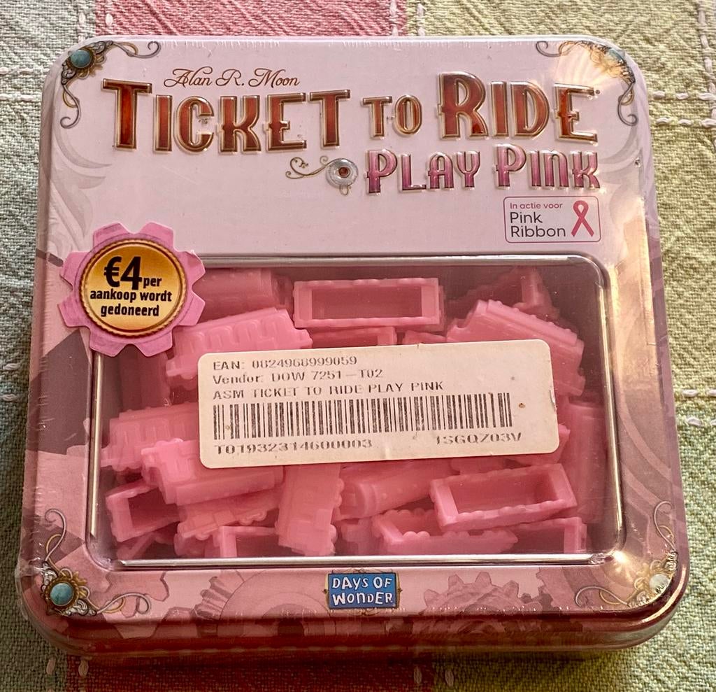 Ticket to Ride Play Pink roze speelstukken, Hobby en Vrije tijd, Gezelschapsspellen | Bordspellen, Een of twee spelers, Ophalen of Verzenden