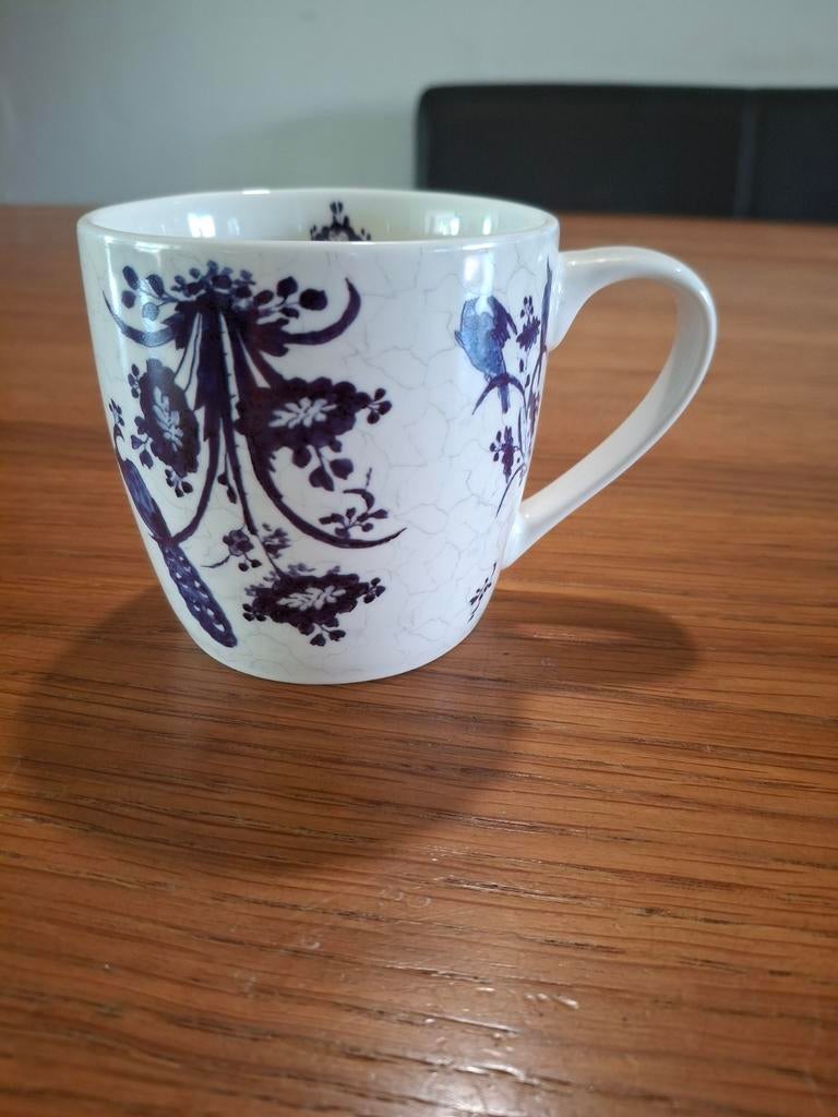 Bekking & Blitz Bone China Kop met Blauw Decor, Huis en Inrichting, Keuken | Servies, Ophalen of Verzenden