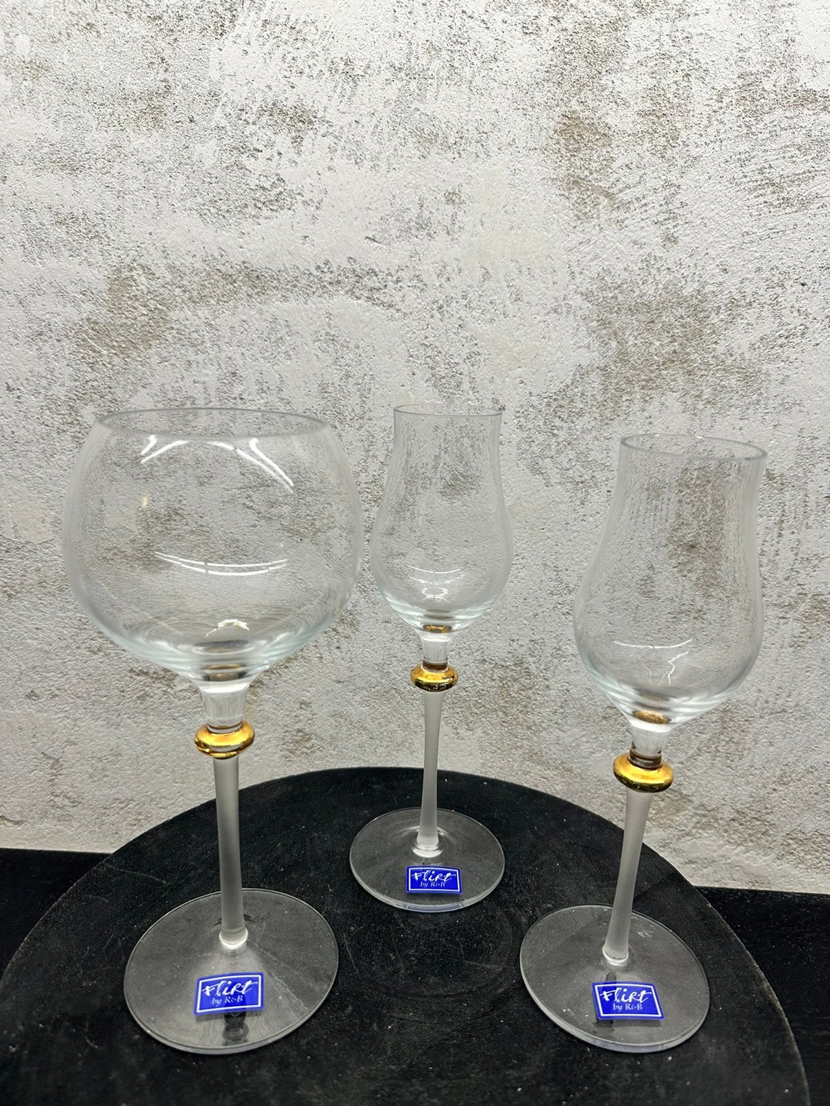 Set van 3 Flirt by RCR glazen, Verzenden