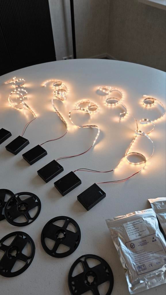 6 stuks LED strip warm wit, Ophalen of Verzenden, Nieuw, Minder dan 50 cm