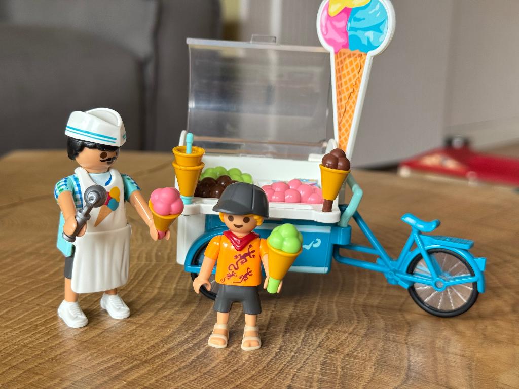 Pplaymobil ijskar (fiets), Ophalen of Verzenden, Gebruikt