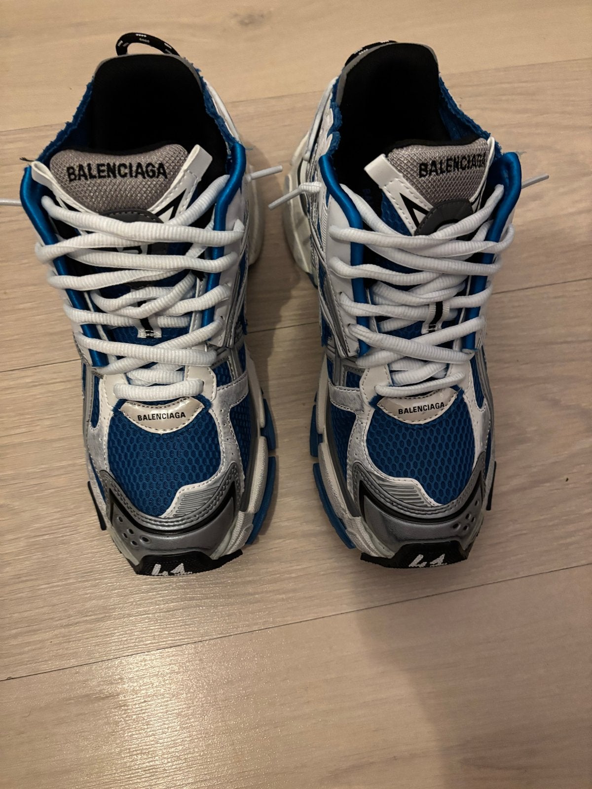 Balenciaga Runner Sneakers Maat 41 - Blauw/Wit/Zilver, Kleding | Heren, Ophalen, Blauw, Nieuw, Sneakers of Gympen