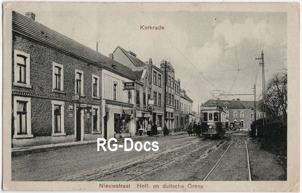 Ansichtkaart - Briefkaart Tram Kerkrade - Grens 1929, Ophalen of Verzenden, 1920 tot 1940, Gelopen, Limburg