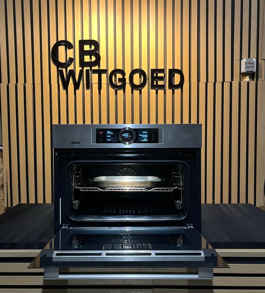 Bosch serie 8 combi stoomoven met Zelfreiniging, Witgoed en Apparatuur, Ovens, Ophalen, Hete lucht, Zo goed als nieuw, Oven met grill