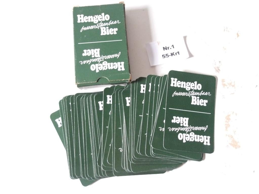 Hengelo bier speelkaarten (nr.1) 55-Krt, Ophalen of Verzenden, Nieuw, Overige typen, Overige merken
